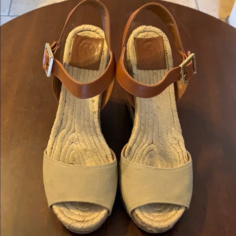 Tory Burch wooden espadrilles